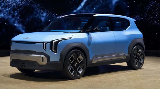 天博体育定位纯电小型SUV 起亚EV2概念车发布